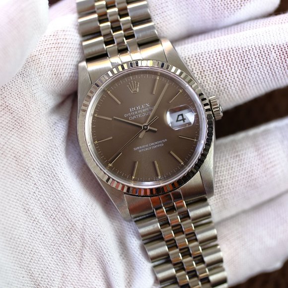 Rolex Datejust RARE Brown Dial 36mm Watch - Picture 5 of 12